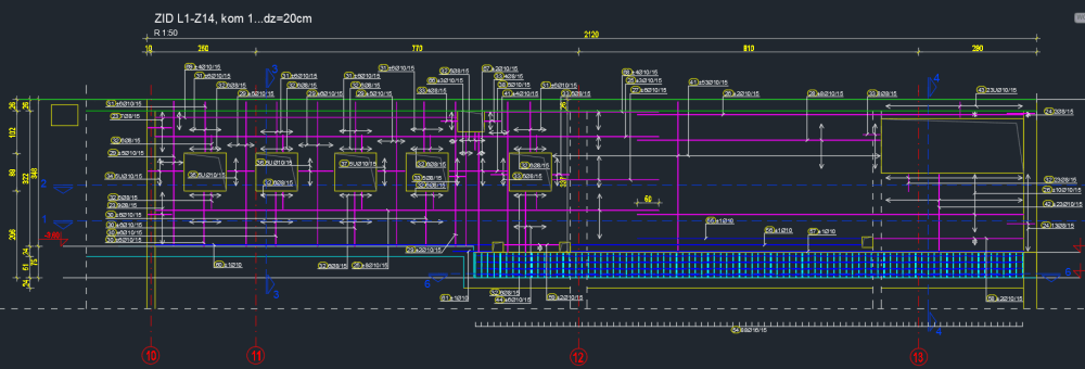Reinforcement walls detailing